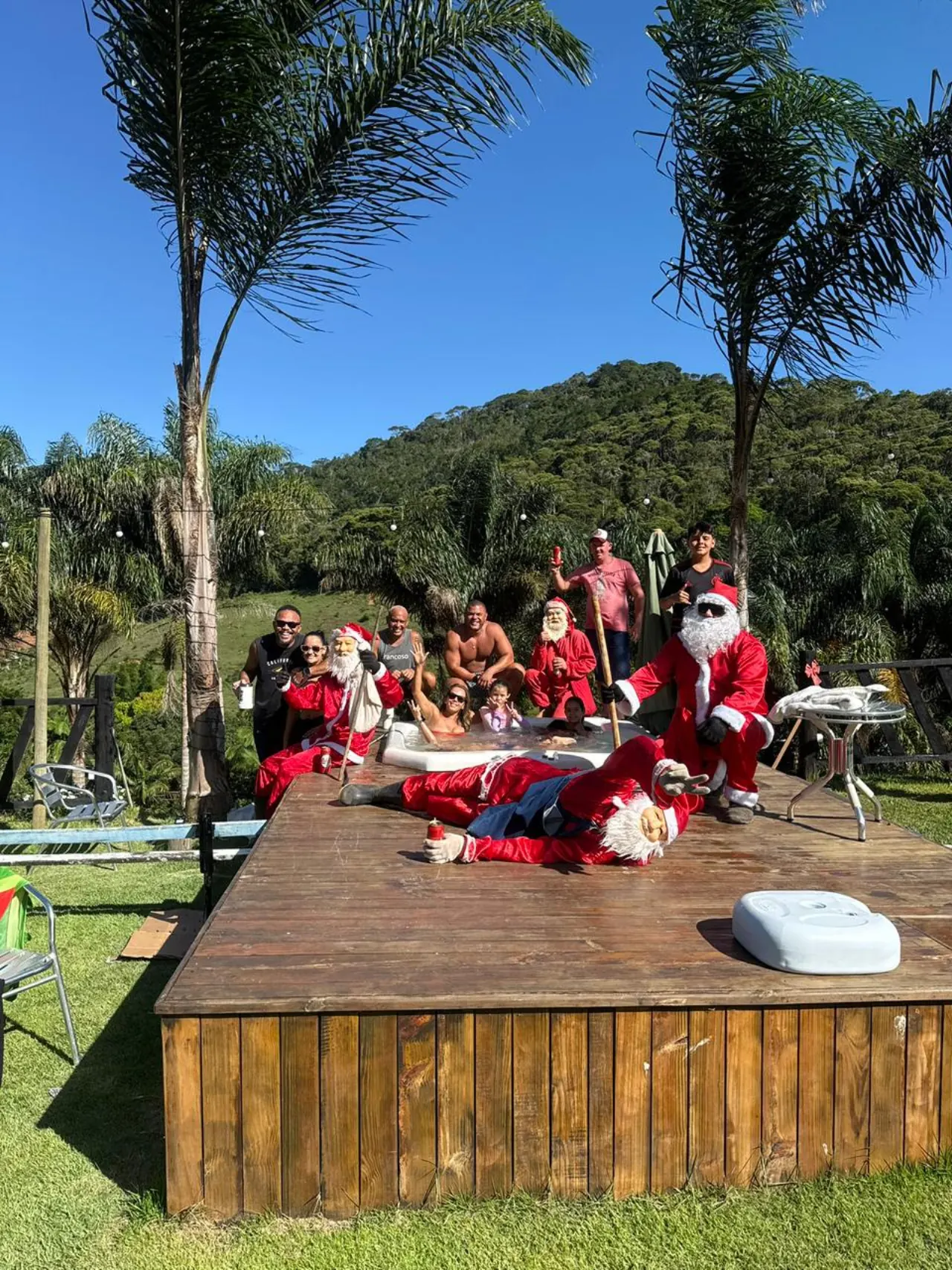 Confraternização de Natal no rancho